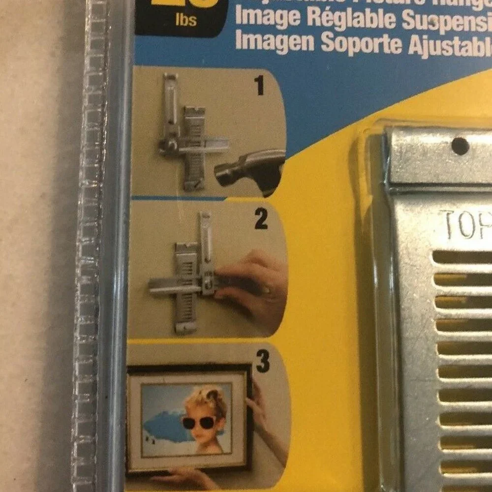 Set of 6 OOK Hillman Picture Perfect 4-Way Adjustable Picture Hanger Hardware BR